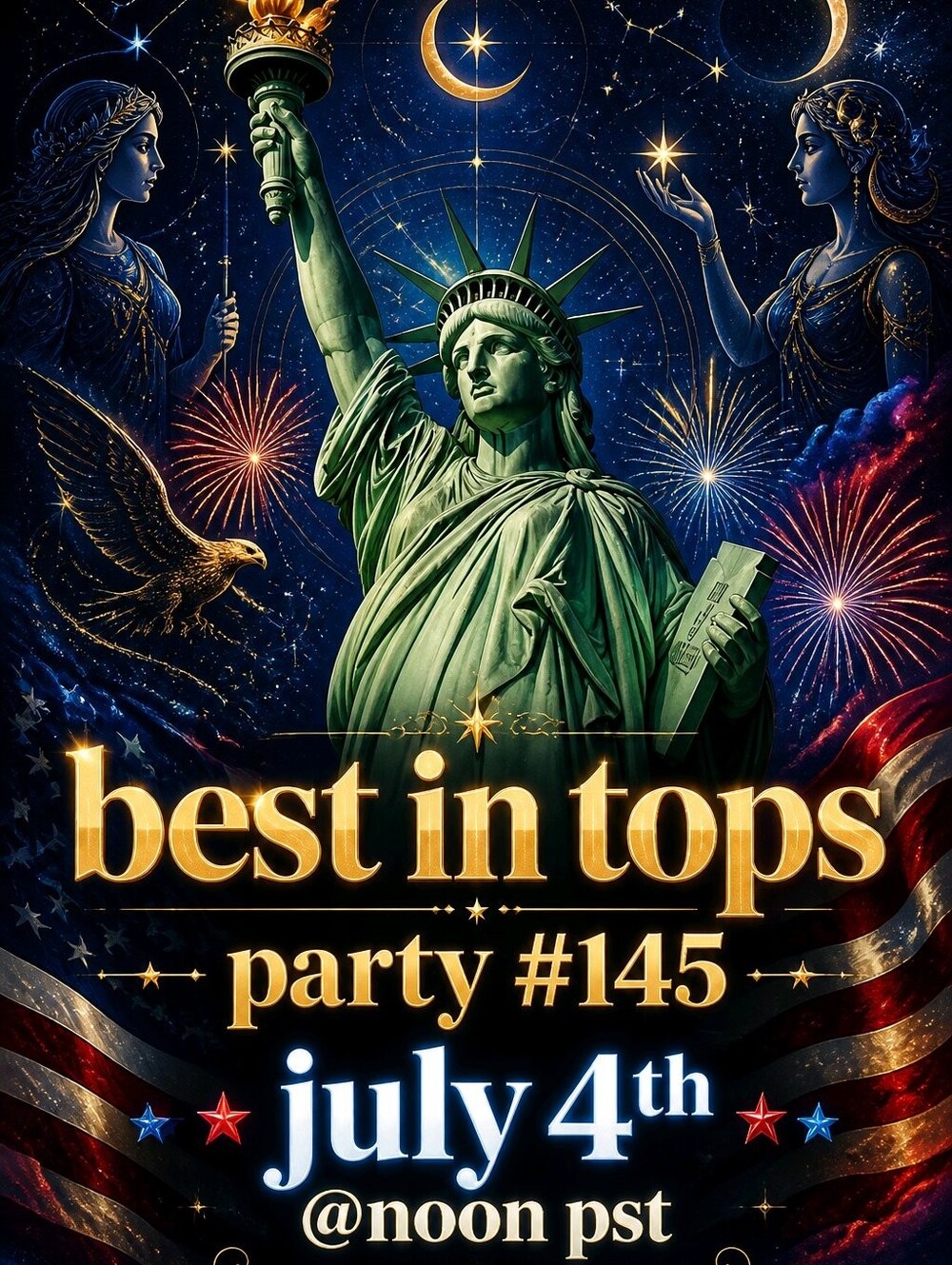 🥳 #145 - Best In Tops | July 4th @Noon PST - 250 Years Old - Tag A Pff For A HP